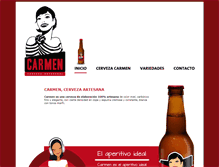 Tablet Screenshot of cervezacarmen.com